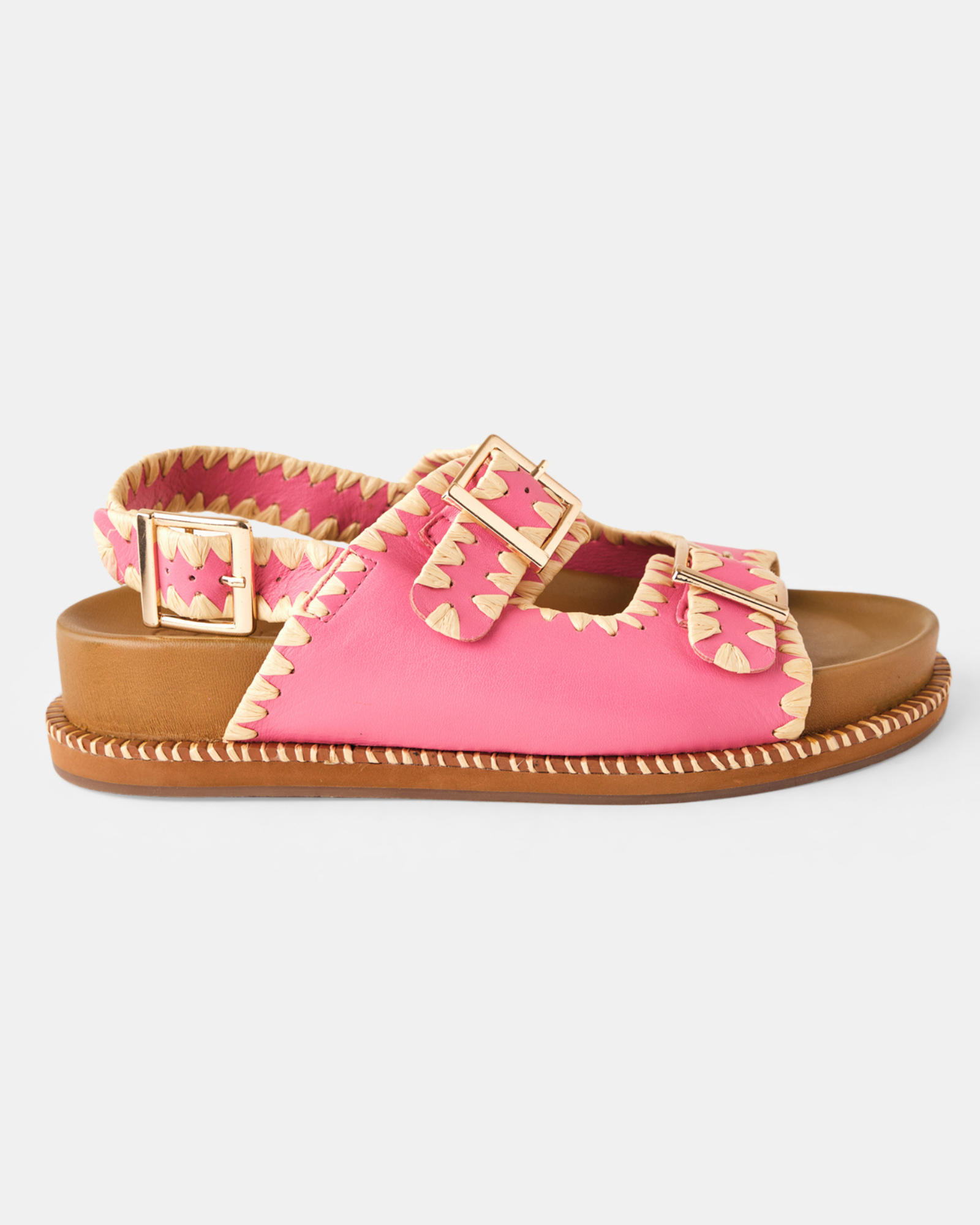 Belle Sandal Fluro Pink Goldie The Label