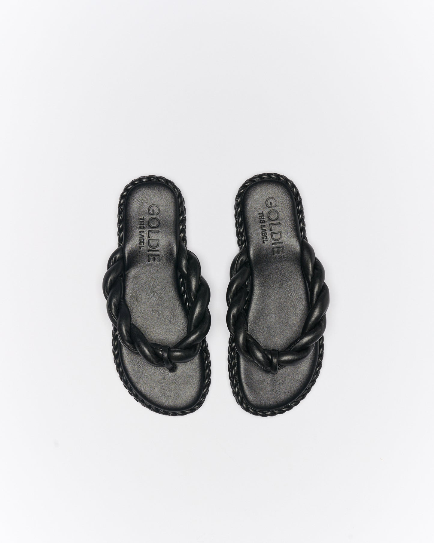 Capri Leather Sandal - Black