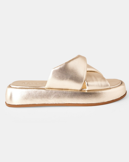 Lia Slide - Metallic Gold