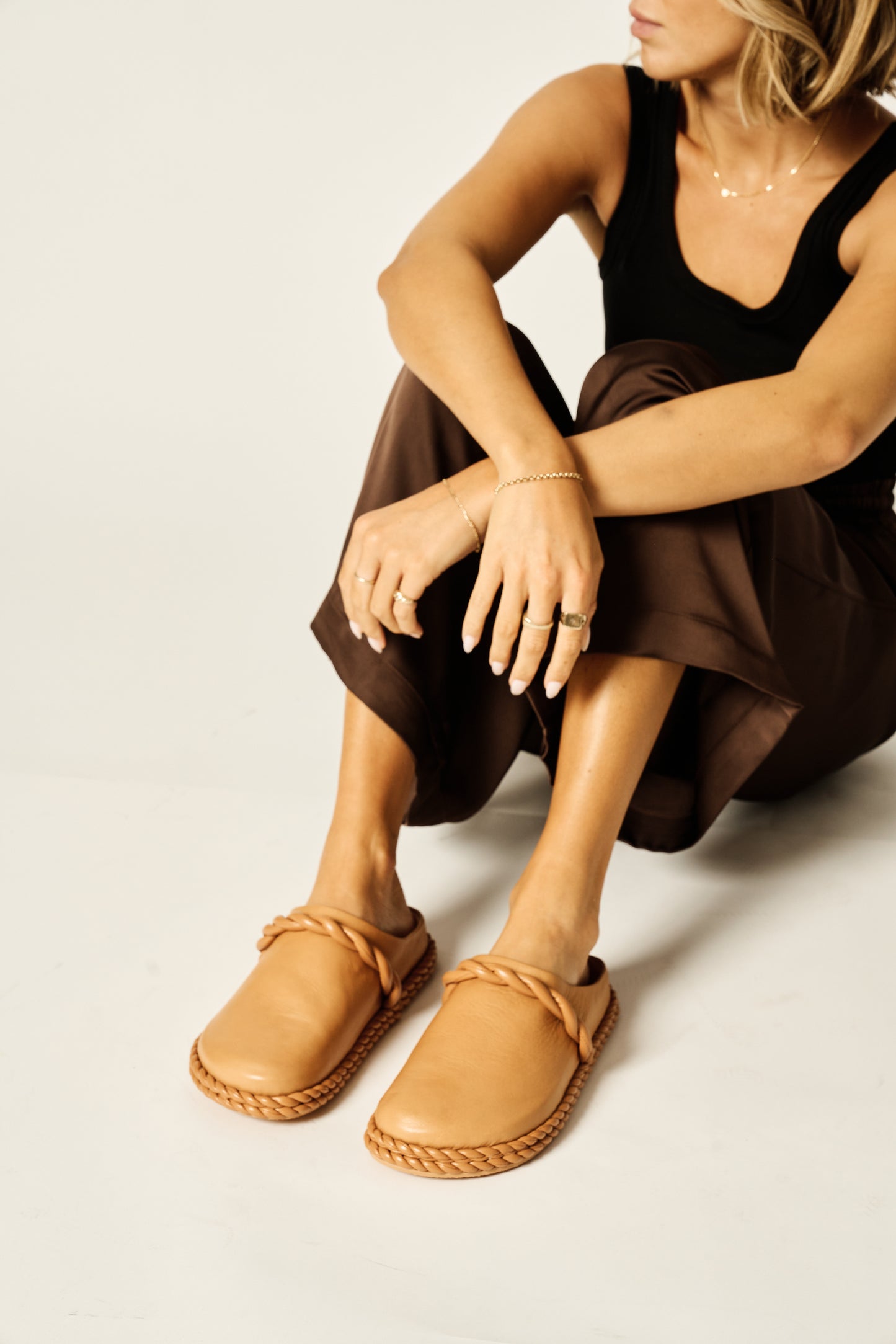 Sonet Leather Mule - Tan