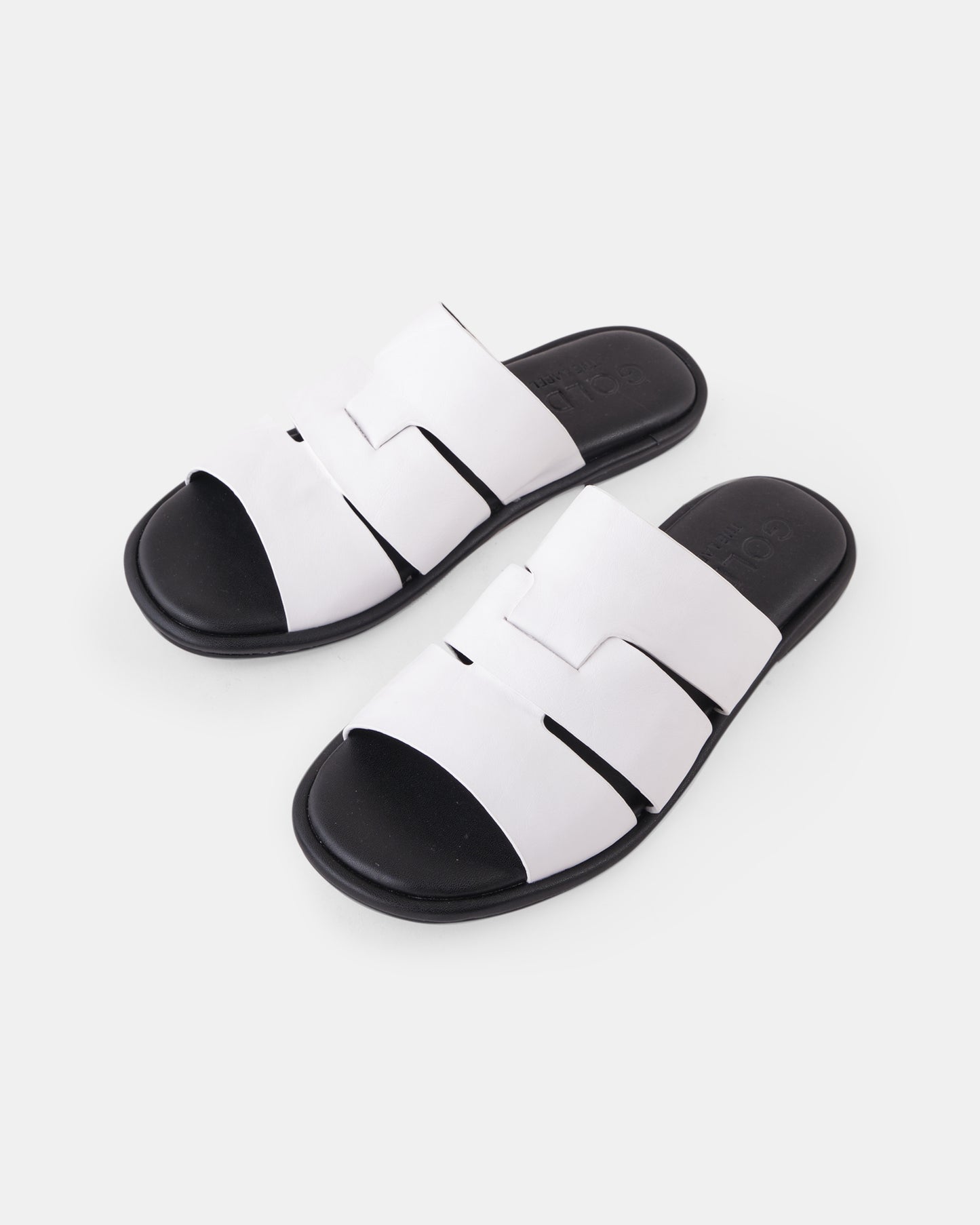 Rio Leather Slide - White