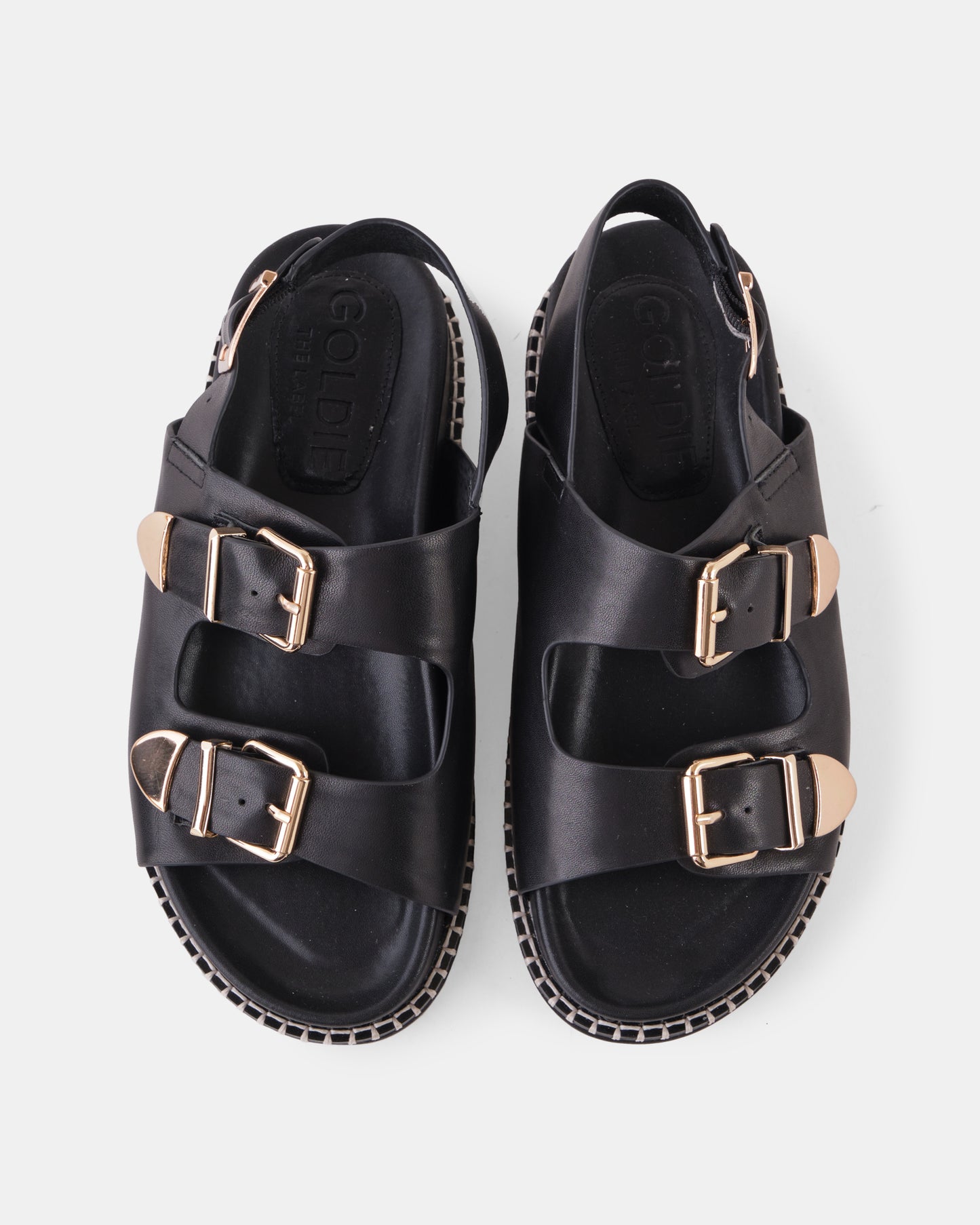 Stella Leather Sandal - Black