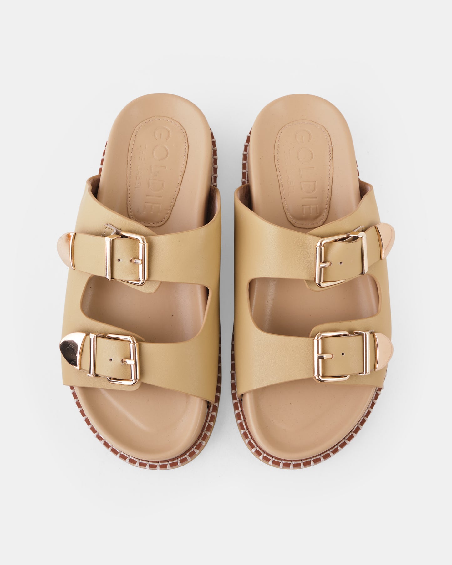 Suki Leather Slide - Neutral