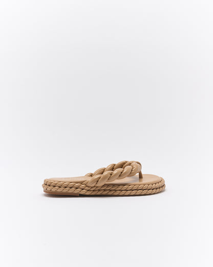 Capri Leather Sandal - Nougat