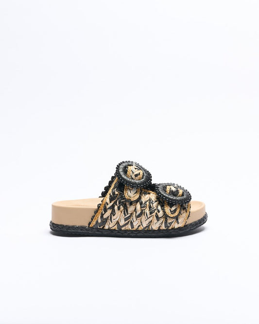 Cielle Slide - Black Multi