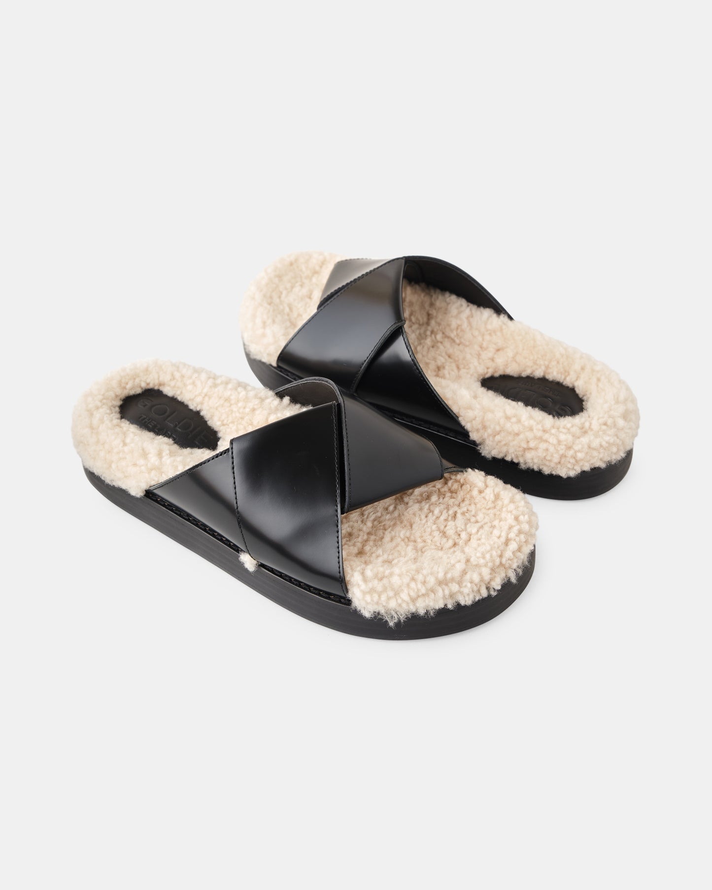 Harper Shearling Slide - Black