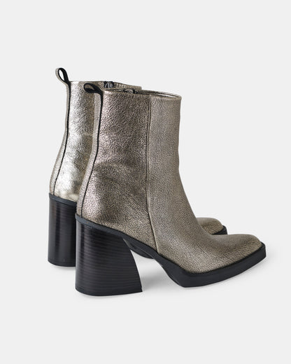 Lili Leather Boot - Bronze