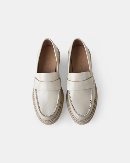 Ophelia Leather Loafer - Ivory