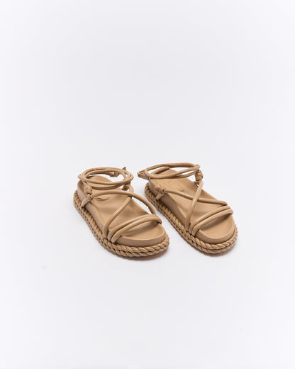 Stone Leather Sandal - Nougat