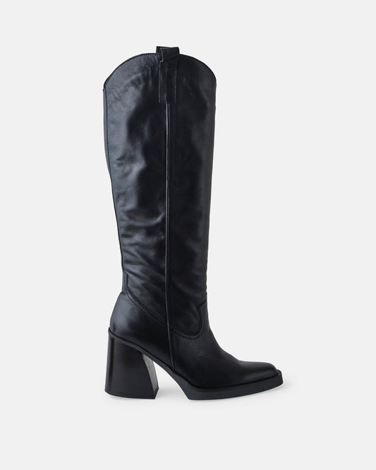 Landon Leather Boot - Black