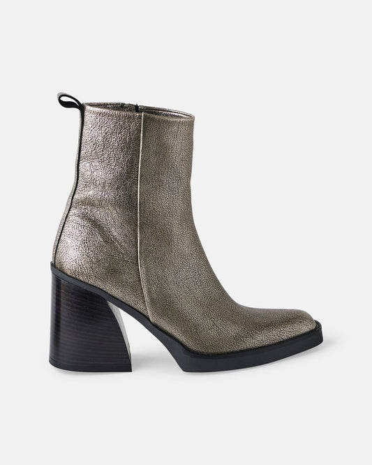 Lili Leather Boot - Bronze